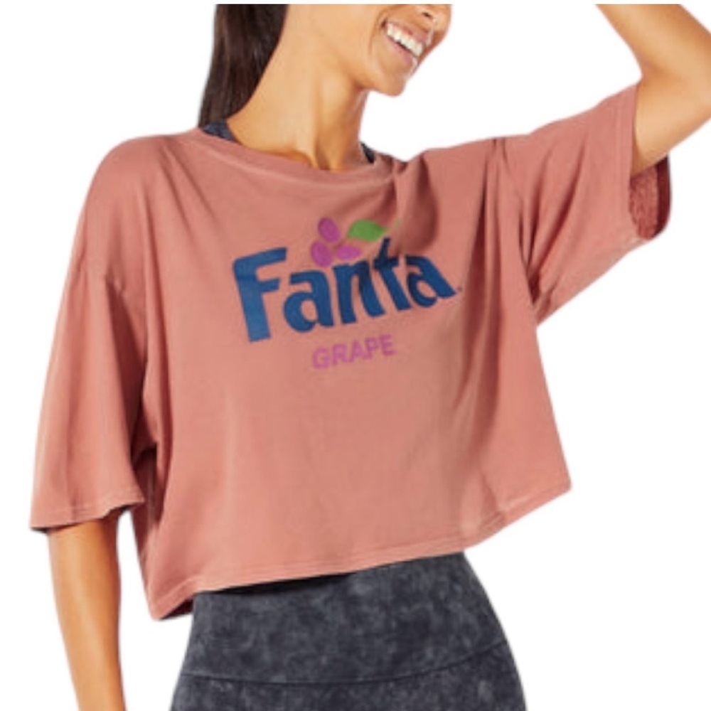 Wildfox Fanta Grape Crop Top Burnt Orange Size Small